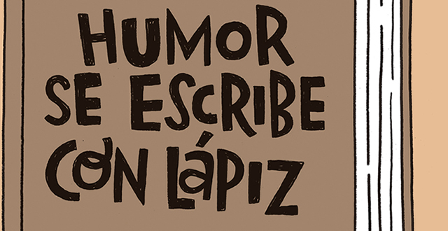 Miguel Bustos presenta Humor se escribe con lápiz. 